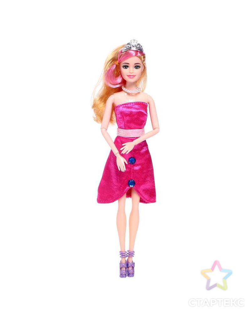 Кукла модель шарнирная "Рая" в платье, с аксессуарами, МИКС арт. СМЛ-135994-1-СМЛ0005066327 2