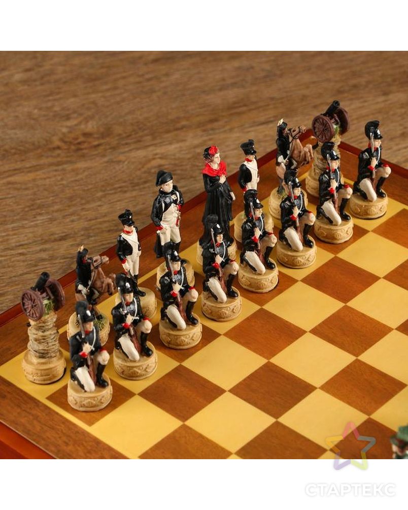 Шахматные фигуры "Отечественная война" (h короля=8 см, h пешки=6 см) арт. СМЛ-92868-1-СМЛ0005066622 4