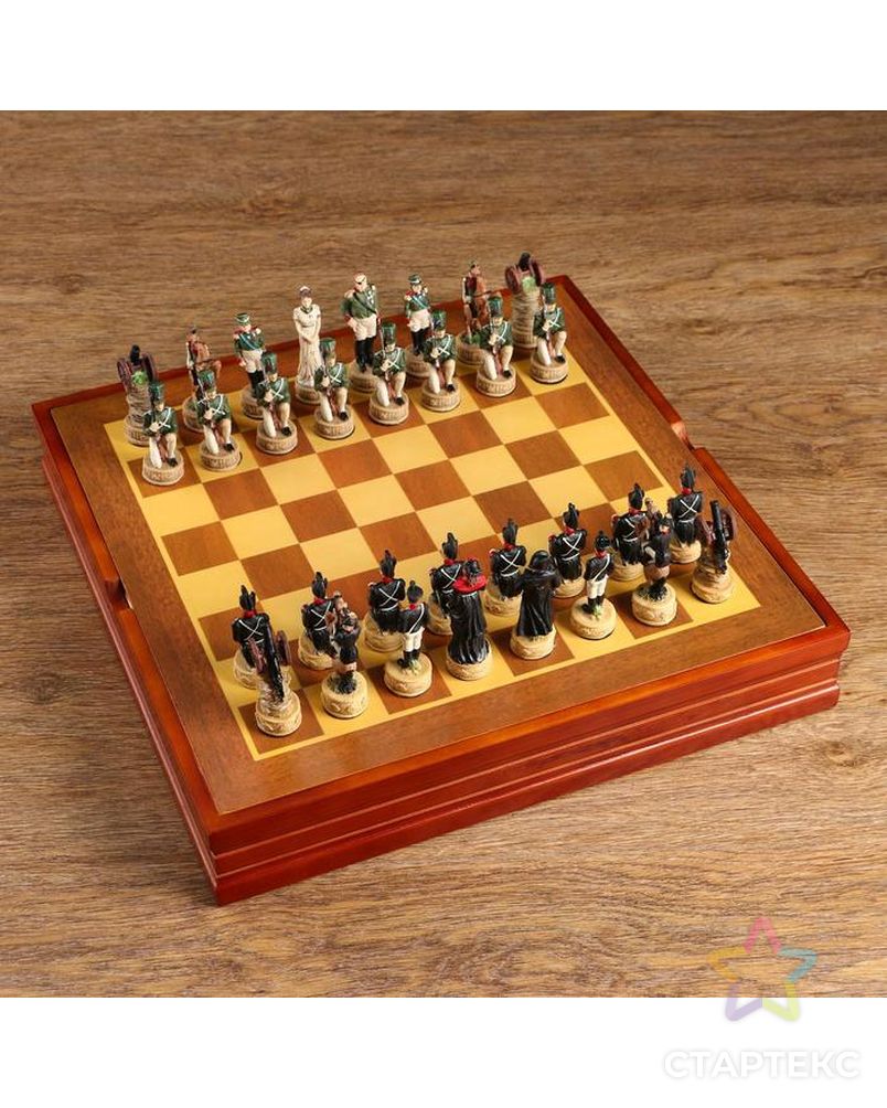Шахматные фигуры "Отечественная война" (h короля=8 см, h пешки=6 см) арт. СМЛ-92868-1-СМЛ0005066622 5