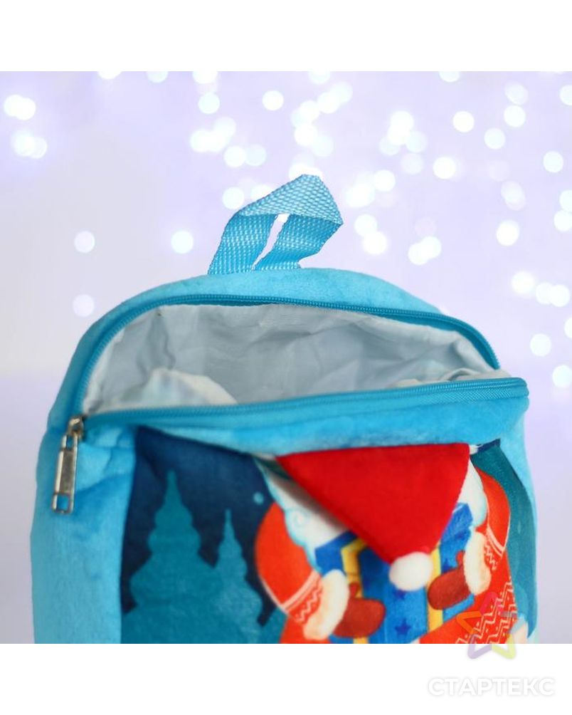 Рюкзак детский "Дед Мороз с подарком" 24*24 см арт. СМЛ-115420-1-СМЛ0005073308 4