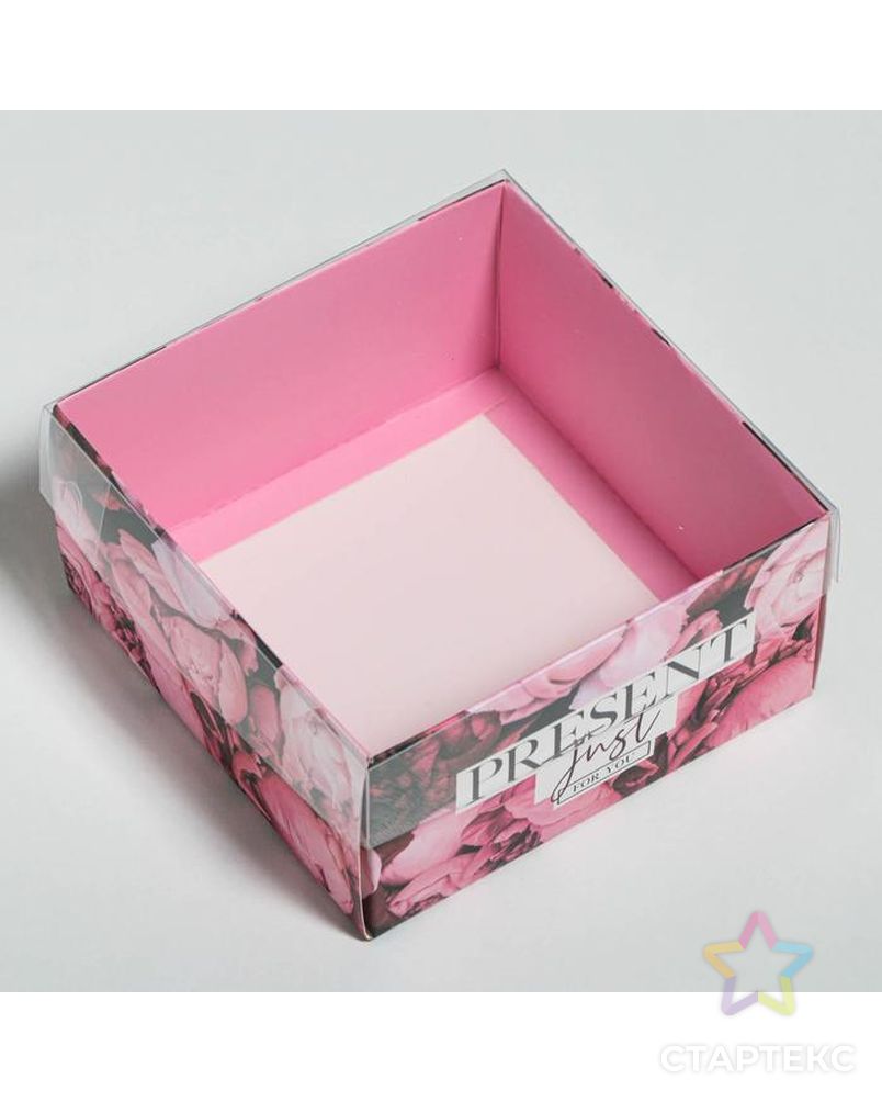 Коробка для кондитерских изделий с PVC крышкой Present , 12 х 6 х 11,5 см арт. СМЛ-91604-1-СМЛ0005080457 3