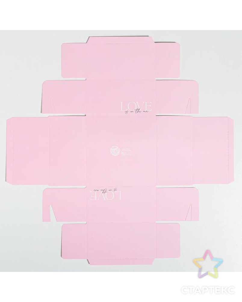 Коробка для кондитерских изделий с PVC крышкой Love, 12 х 6 х 11,5 см арт. СМЛ-91607-1-СМЛ0005080461 4