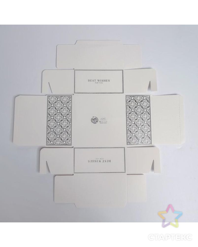 Коробка для кондитерских изделий с PVC крышкой Best wishes, 12 х 6 х 11,5 см арт. СМЛ-94110-1-СМЛ0005080468 4