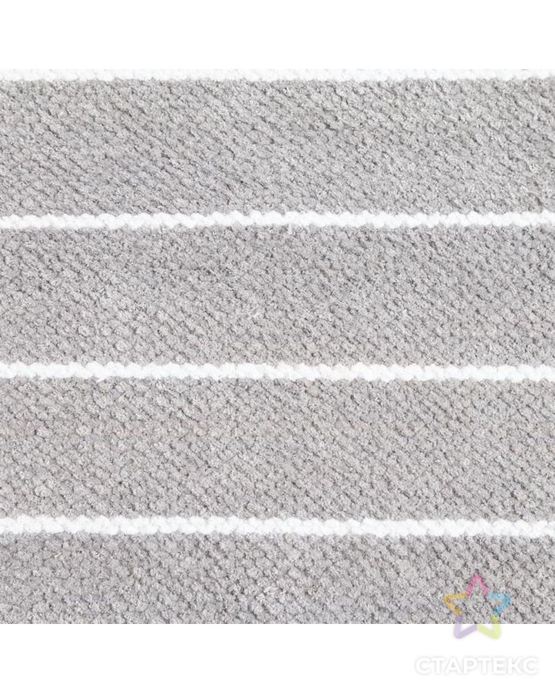 Ковер Strip Grey 120х160 ± 3 см, 1400 гр/м2, 100% хлопок арт. СМЛ-142155-1-СМЛ0005083333 3