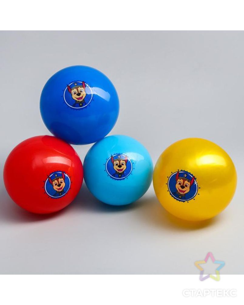 Мяч детский Paw Patrol "Гончик", 16 см, 50 гр, цвета МИКС арт. СМЛ-136135-1-СМЛ0005083416 5