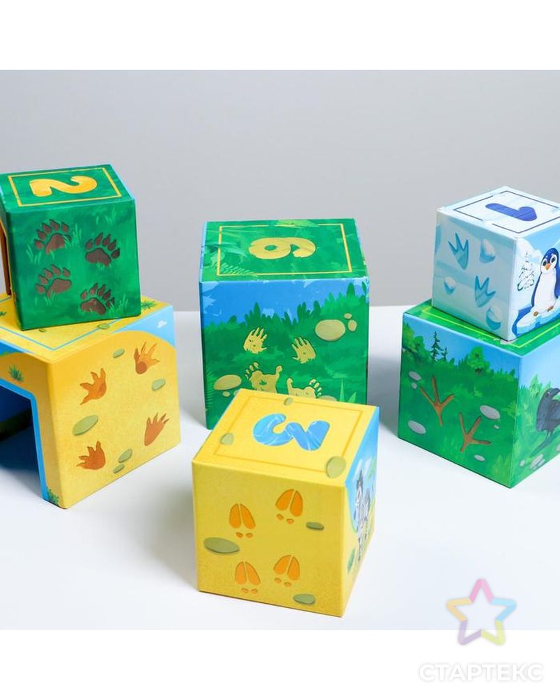 Развивающая игра «Умные кубики. Изучаем животные», 1+ арт. СМЛ-123171-1-СМЛ0005085239 7