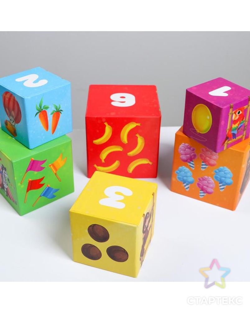 Развивающая игра «Умные кубики. Парк развлечений», 1+ арт. СМЛ-123173-1-СМЛ0005085241 7