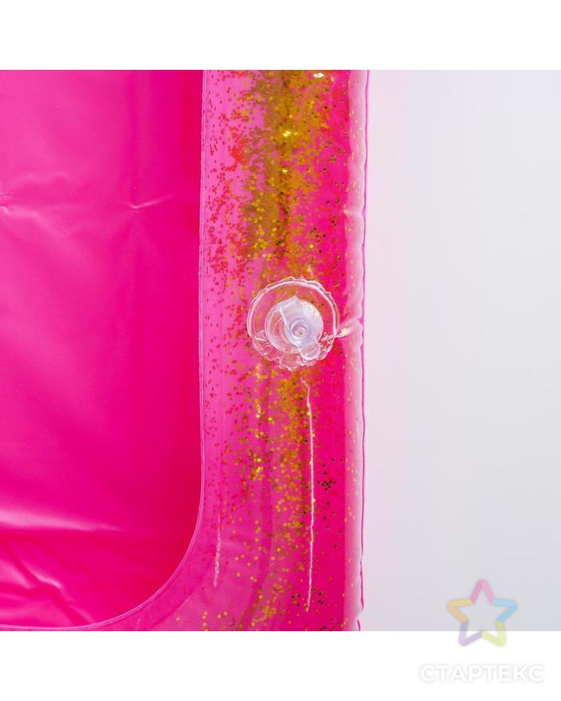 Надувная песочница с блёстками, 60х45 см, цвет ярко-розовый арт. СМЛ-122049-1-СМЛ0005088598 3
