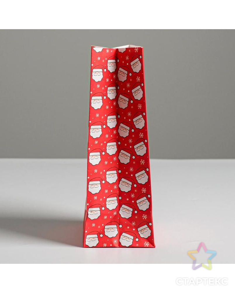 Пакет без ручек «Счастливого Нового Года!», 10 × 19.3 × 7 см арт. СМЛ-92352-1-СМЛ0005088602 4