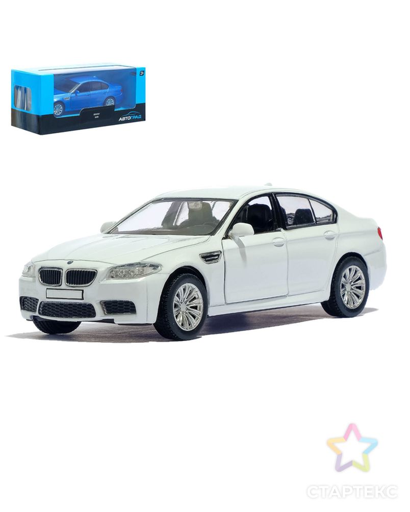 Машина металлическая BMW M5, 1:32, инерция, цвет белый арт. СМЛ-100801-1-СМЛ0005094601 1