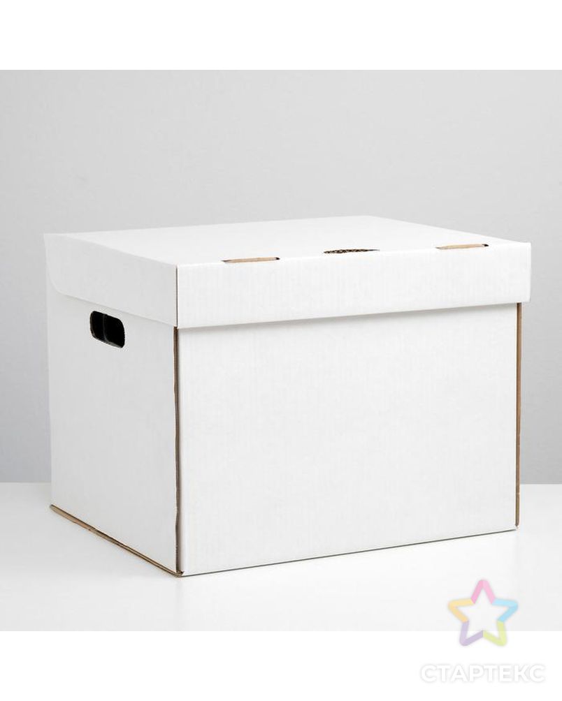 Коробка для хранения, белая, 40 х 34 х 30 см арт. СМЛ-86248-1-СМЛ0005094812 1