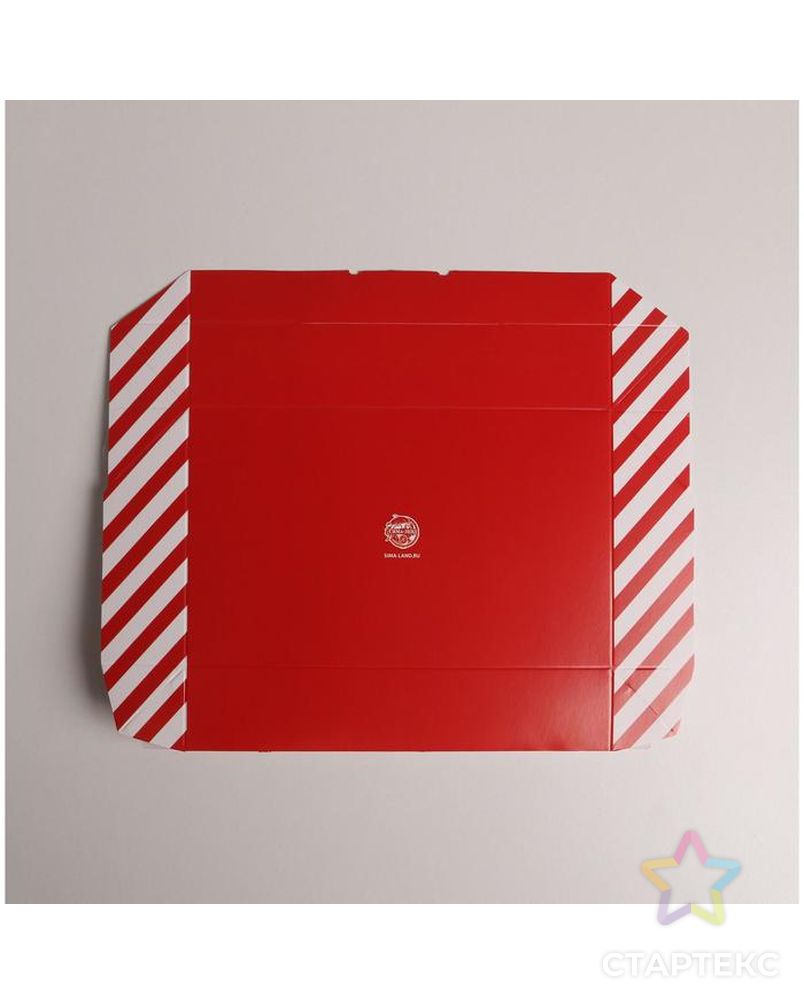 Коробка складная«От Деда Мороза», 20 × 20 × 4 см арт. СМЛ-101606-2-СМЛ0005097358 3