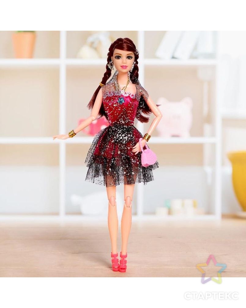 Кукла модель шарнирная "Алла" в платье, МИКС арт. СМЛ-128161-1-СМЛ0005099605 2