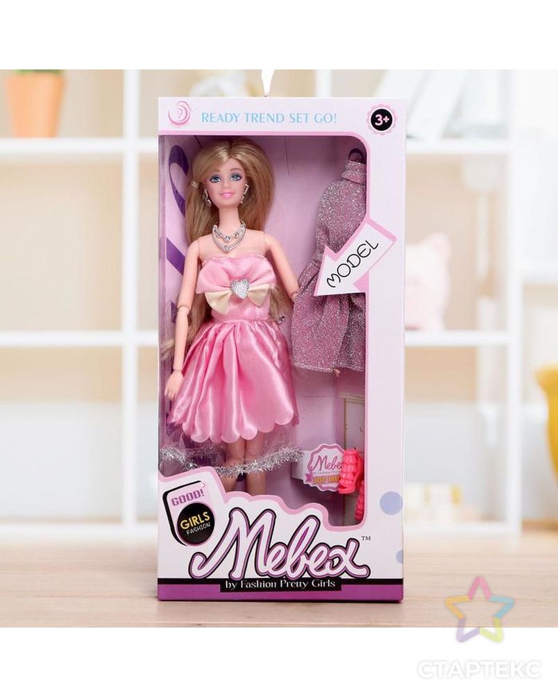 Кукла модель шарнирная "Лиза" в платье, с аксессуарами, МИКС арт. СМЛ-135715-1-СМЛ0005099607 1