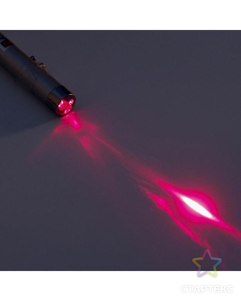 Фонарь-лазер, ультрафиолет, дальность луча 1 км, LR 44 3 шт, 7.3 х 1.2 см арт. СМЛ-155074-1-СМЛ0005105949 5