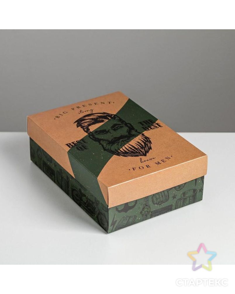 Коробка складная «Брутальность»,  21 × 15 × 7 см арт. СМЛ-89377-1-СМЛ0005111273 4