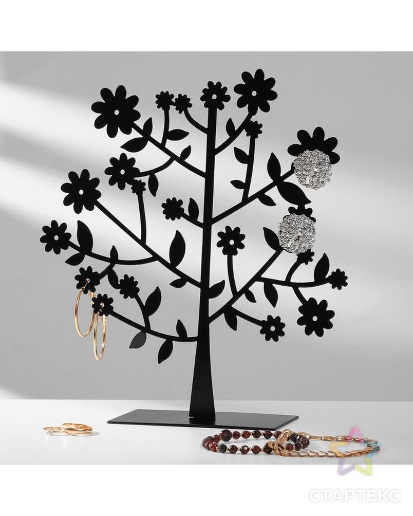 Подставка для украшений "Дерево", 19*5*20 см, цвет чёрный арт. СМЛ-130756-1-СМЛ0005111745 1
