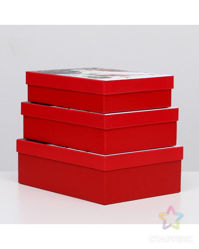 Набор коробок 3 в 1 "Подарки", 21 х 29 х 9 - 18 х 26 х 6 см арт. СМЛ-90929-1-СМЛ0005115113 2