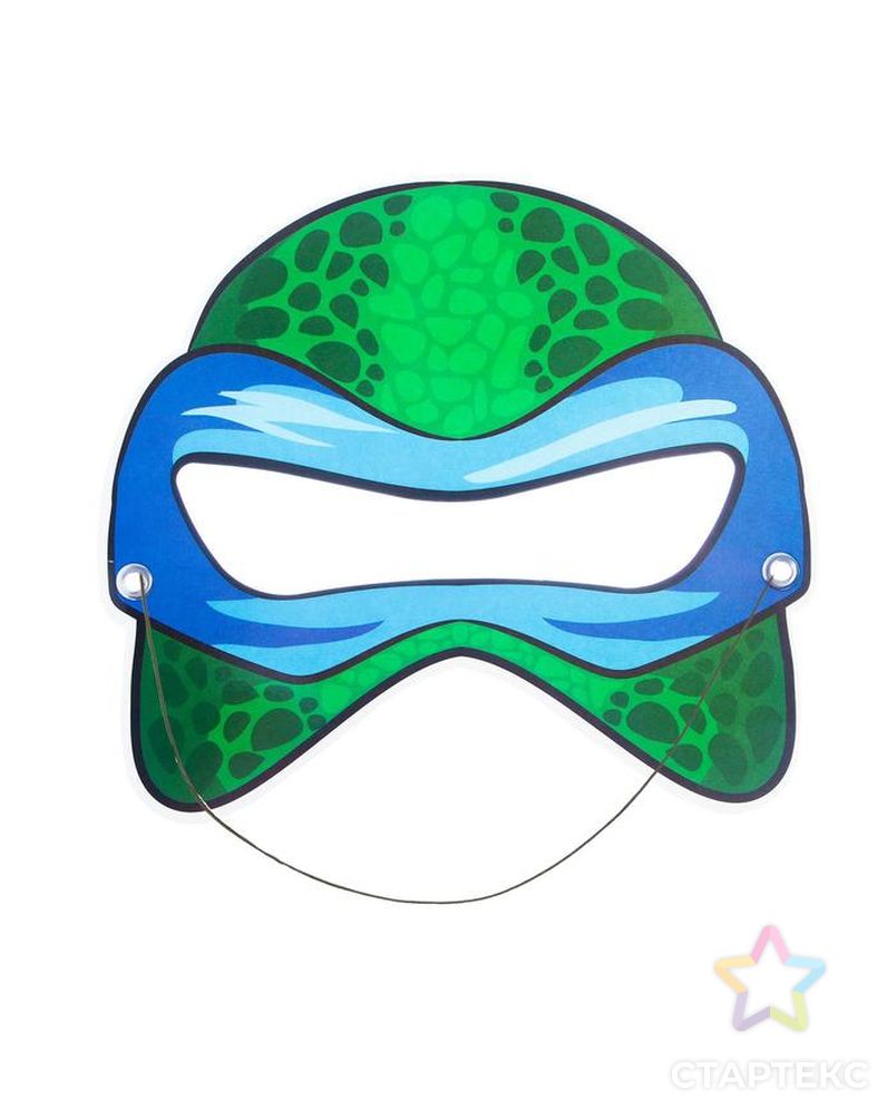 Маска из картона «Черепаха Лео», цвет синий арт. СМЛ-93790-1-СМЛ0005115393 1