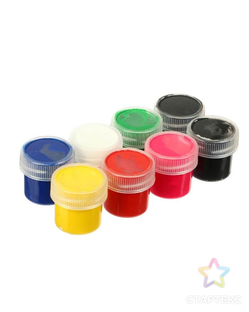 Краски пальчиковые набор 8 цветов х 20мл, ARTEVIVA №1 Классический, 160 мл (улучшенная формула), 3+ арт. СМЛ-218086-1-СМЛ0005115570 3