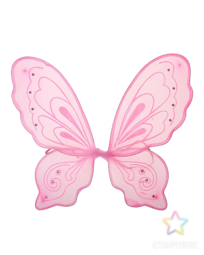 Карнавальные крылья "Бабочка", цвет розовый арт. СМЛ-105669-1-СМЛ0000511880 1