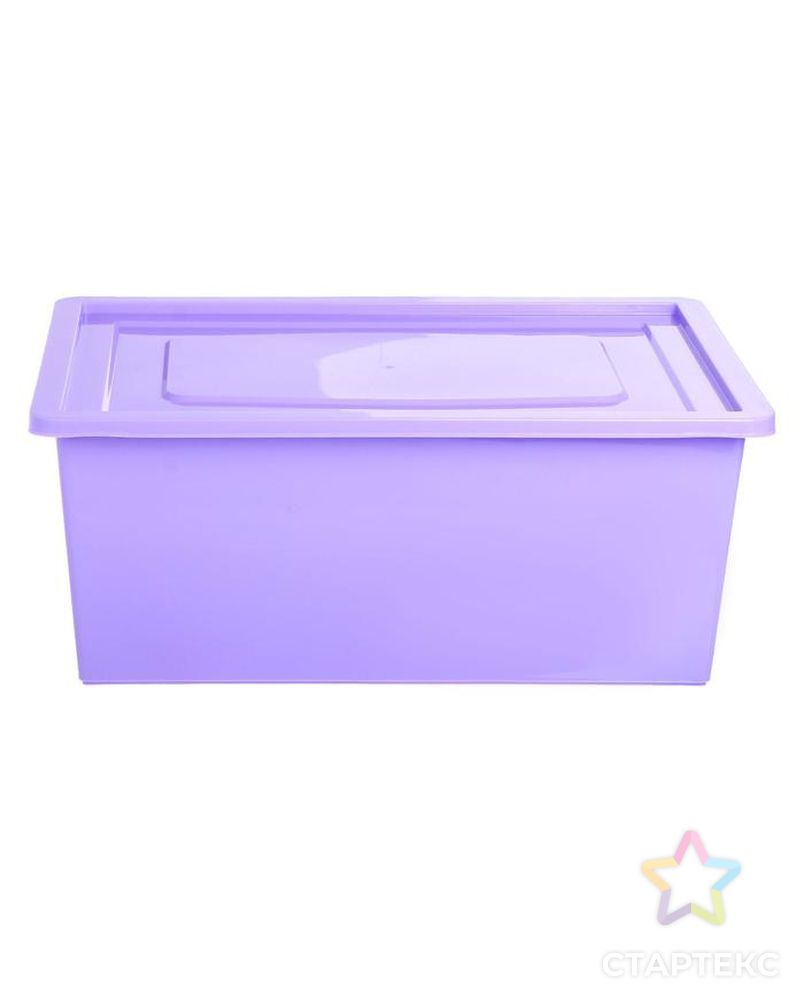 Ящик универсальный для хранения с крышкой, объем 30 л, цвет фиолетовый арт. СМЛ-87226-1-СМЛ0005122425 4