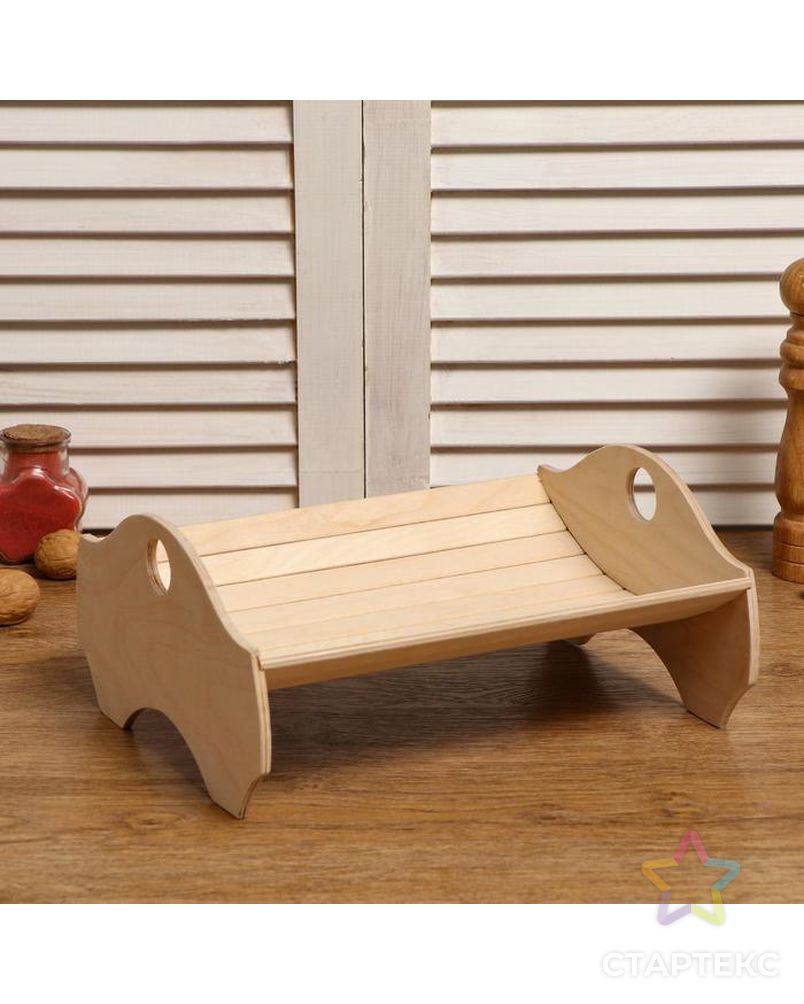 Хлебная корзинка деревянная "Колосок", 29×24×13.5 см арт. СМЛ-218505-1-СМЛ0005122669 1
