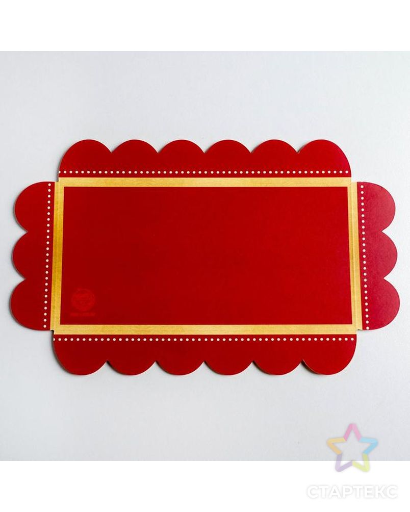 Коробка для кондитерских изделий с PVC крышкой «Удачного Нового года», 10.5 × 21 × 3 см арт. СМЛ-92421-1-СМЛ0005128799 5