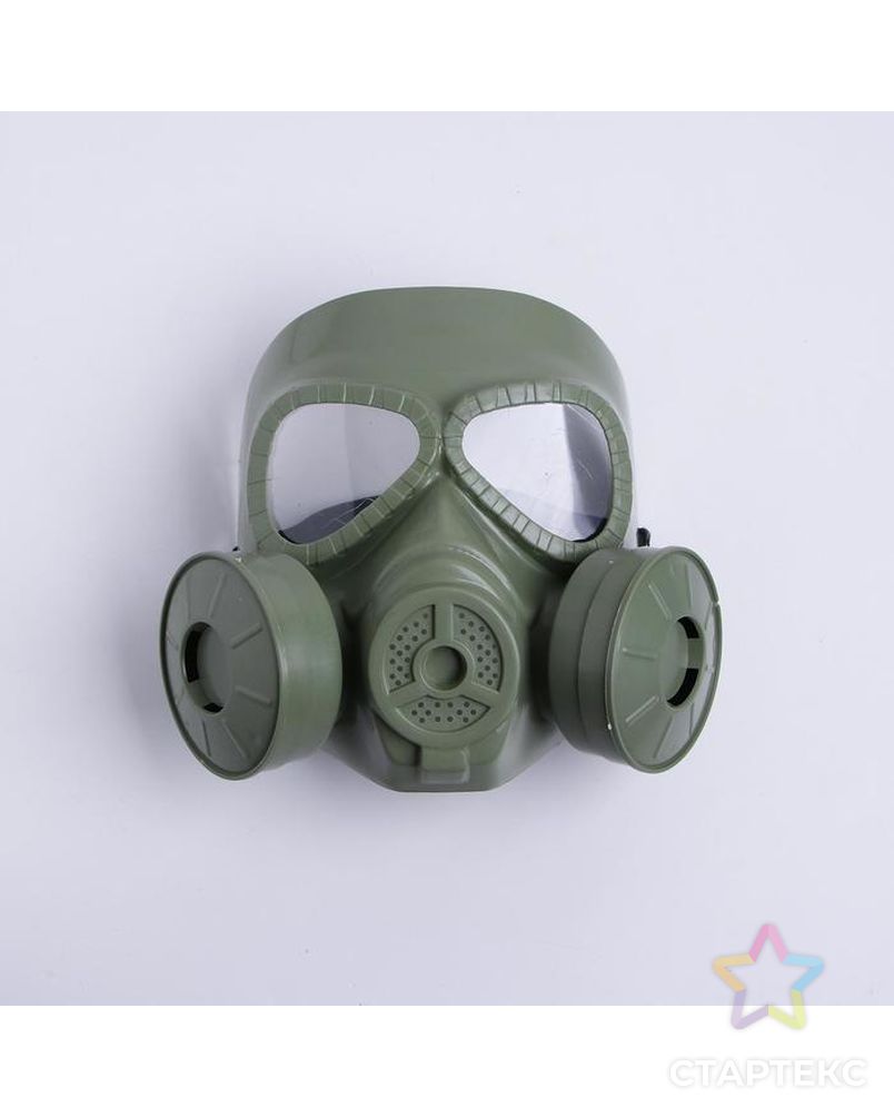 Карнавальная маска «Противогаз», цвет зелёный арт. СМЛ-91582-1-СМЛ0005134869 1