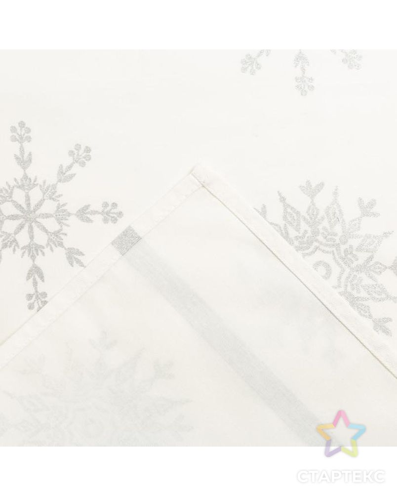 Полотенце "Этель" Серебряные снежинки 40х70 см, 100%хл, 190г/м2 арт. СМЛ-38909-1-СМЛ0005135195 4