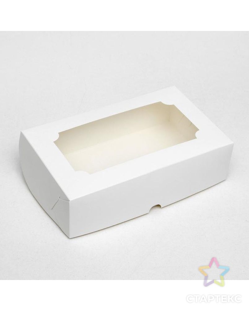 Коробка складная под зефир,белый, 25 х 15 х 7 см арт. СМЛ-101275-1-СМЛ0005136201 1