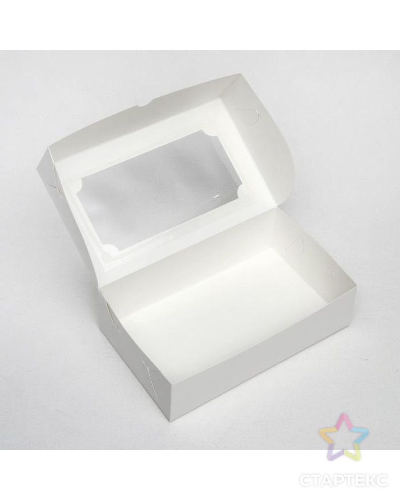 Коробка складная под зефир,белый, 25 х 15 х 7 см арт. СМЛ-101275-1-СМЛ0005136201 2