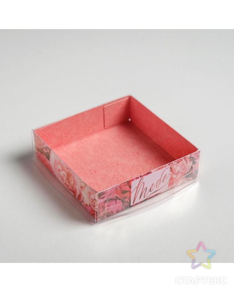 Коробка для макарун с подложками «Тебе», 12 х 12 х 3 см арт. СМЛ-101802-2-СМЛ0005139766 2