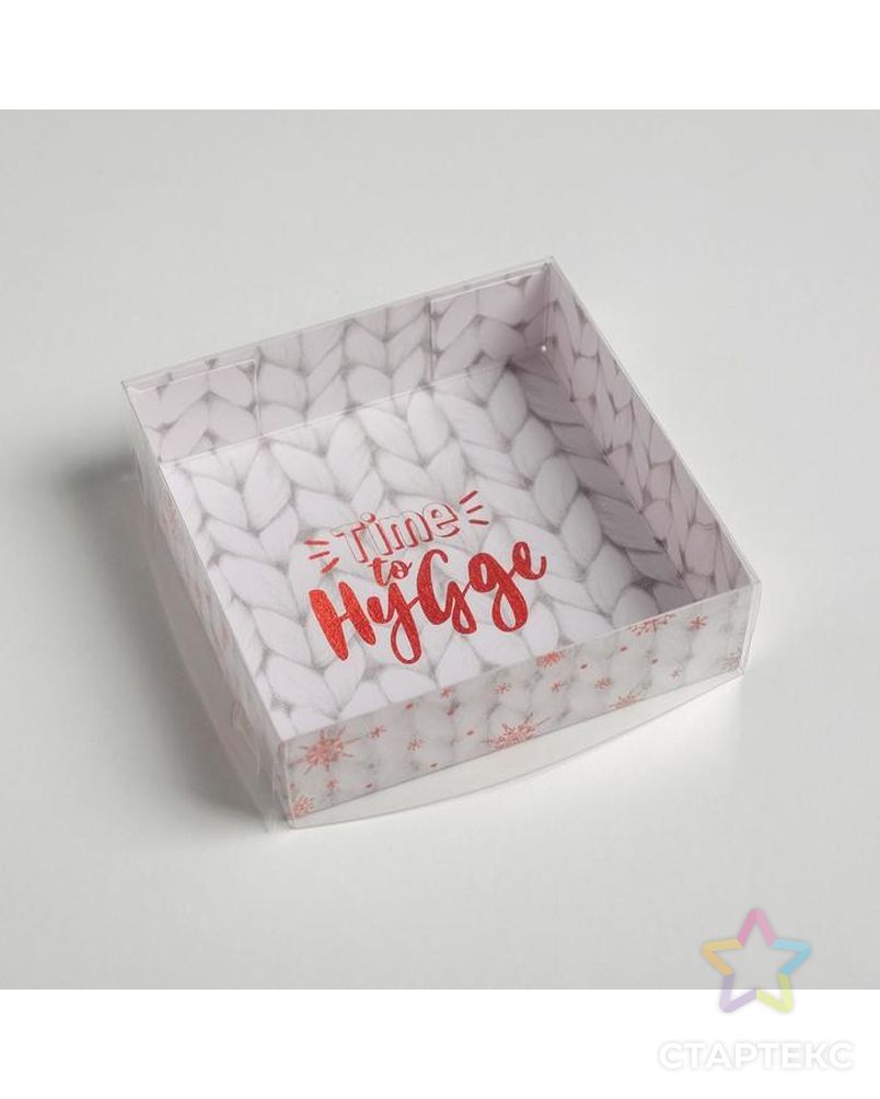 Коробка для макарун Time to Hugge, 12 × 12 × 3 см арт. СМЛ-92087-1-СМЛ0005139788 2