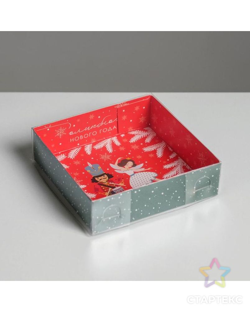 Коробка для макарун  «Сказка», 12 × 12 × 3 см арт. СМЛ-92102-1-СМЛ0005139803 1