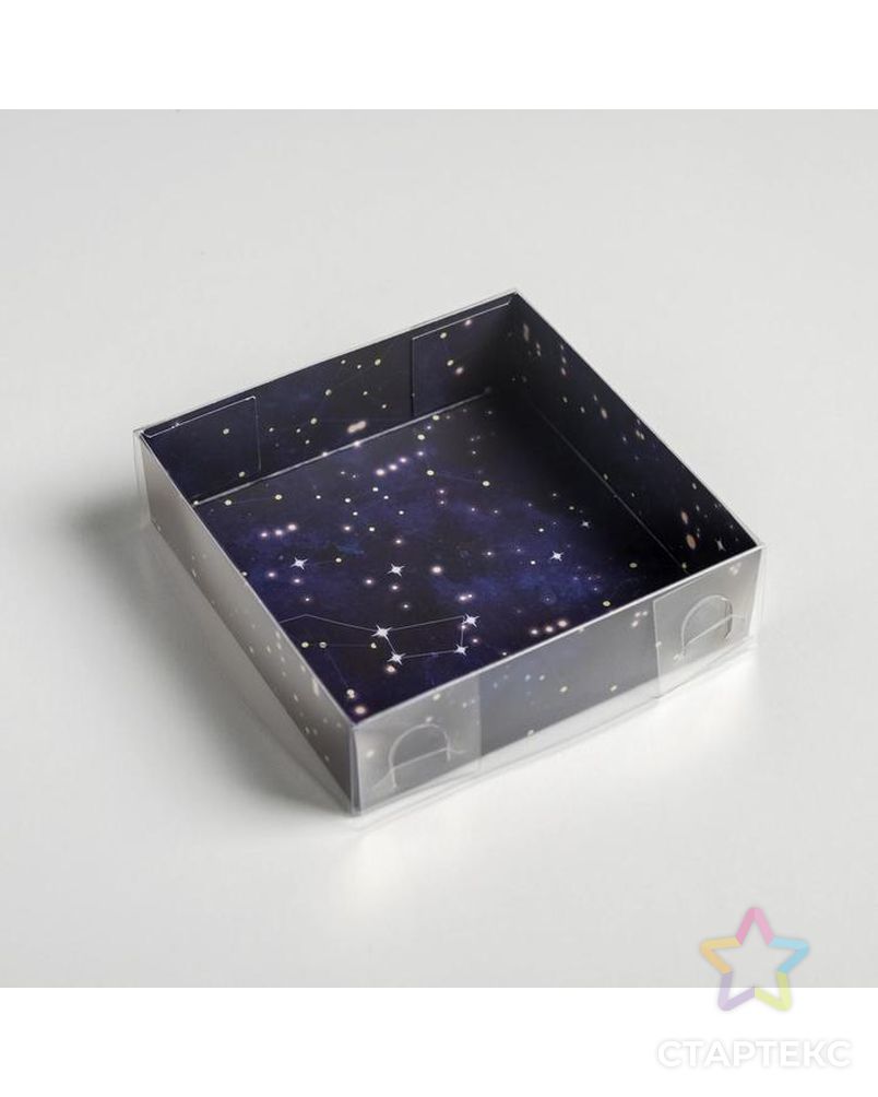 Коробка для макарун  «Дедушка Мороз», 12 × 12 × 3 см арт. СМЛ-92109-1-СМЛ0005139810 3