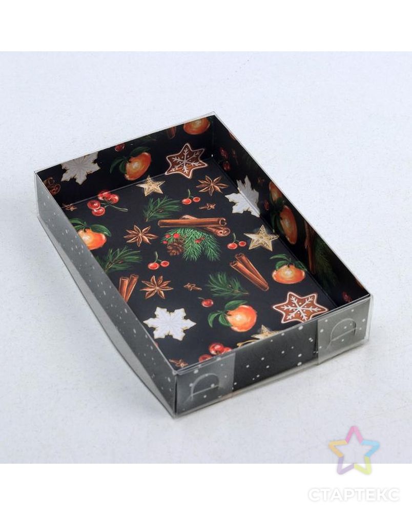 Коробка для макарун «Новогодняя», 17 × 12 × 3 см арт. СМЛ-92120-1-СМЛ0005139834 3