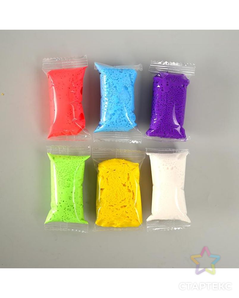 Лёгкий пластилин с ковриком для лепки (6 цветов) арт. СМЛ-207069-1-СМЛ0005142028 3