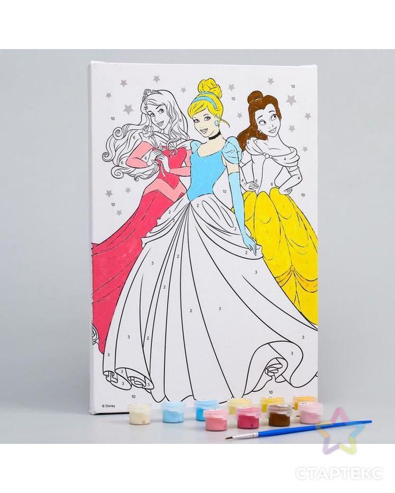 Картина по номерам "Милые принцессы" 20 х 30 см, Принцессы арт. СМЛ-207345-1-СМЛ0005142400 1