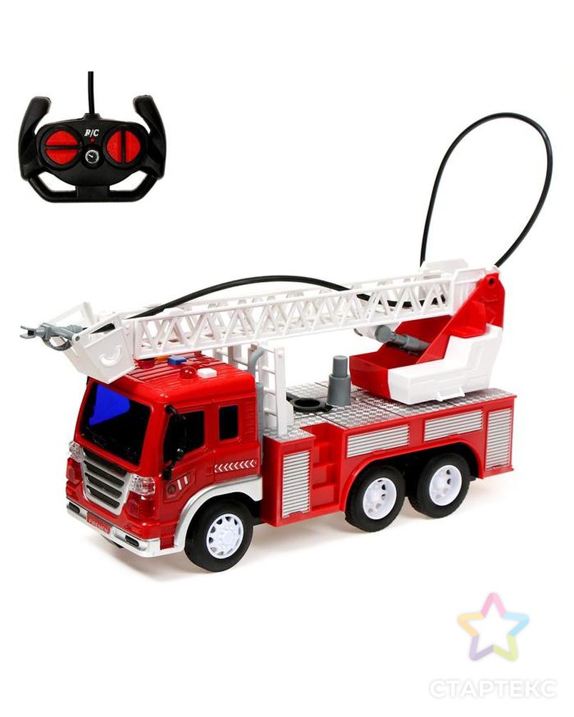 Машина радиоуправляемая "Пожарная охрана", стреляет водой, 1:16, работает от аккумулятора арт. СМЛ-141472-1-СМЛ0005145042 1