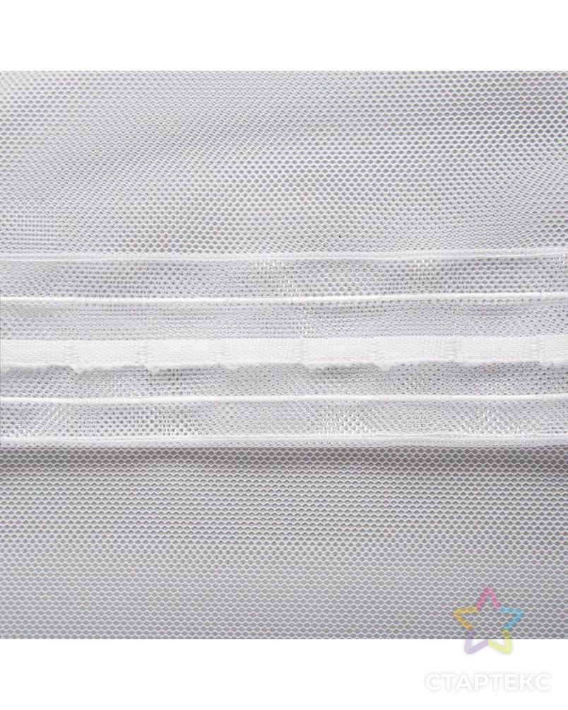 Штора тюль с вышивкой 121604 V 5165 (шторная лента) 300х280 см, белый, пэ 100% арт. СМЛ-115097-1-СМЛ0005148584 3