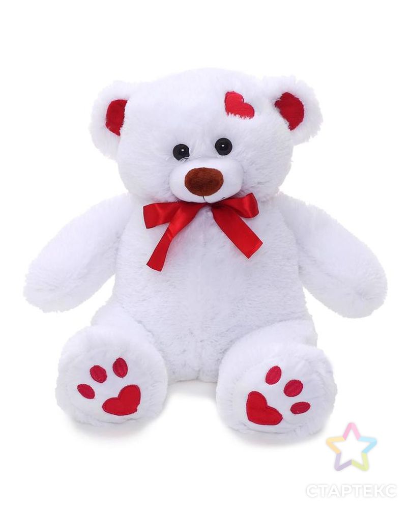 Мягкая игрушка «Медведь Кельвин» белый, 50 см арт. СМЛ-101305-1-СМЛ0005155054 1