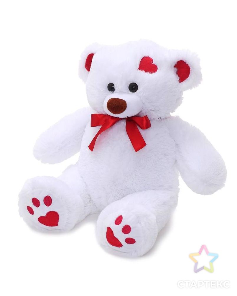 Мягкая игрушка «Медведь Кельвин» белый, 50 см арт. СМЛ-101305-1-СМЛ0005155054 2