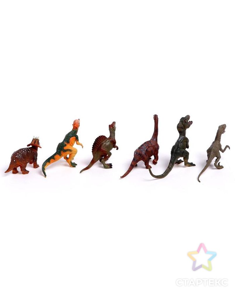 Набор динозавров "Юрский период", 6 фигурок арт. СМЛ-125330-1-СМЛ0005155889 2
