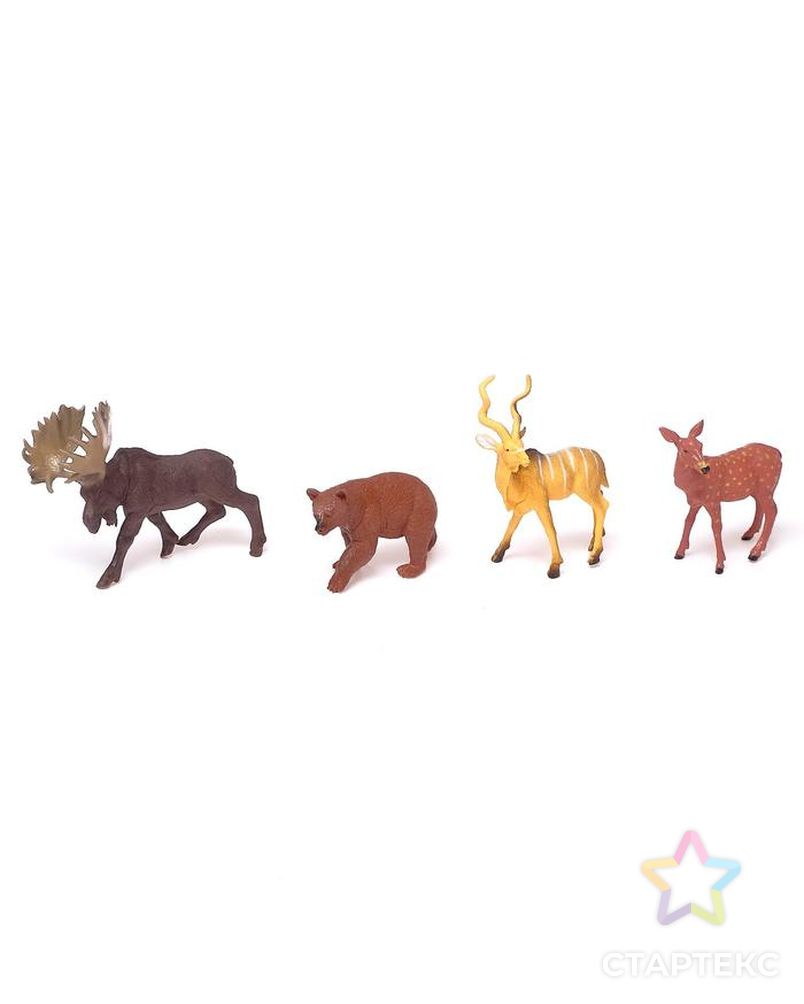 Набор животных «Лесные звери», 4 фигурки арт. СМЛ-122085-1-СМЛ0005155890 1