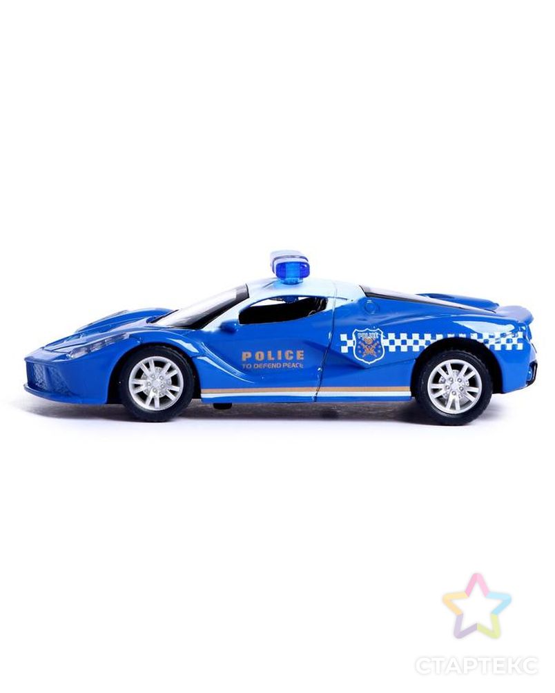 Машина металлическая «Полиция», инерционная, масштаб 1:43, МИКС арт. СМЛ-128431-1-СМЛ0005155963 2