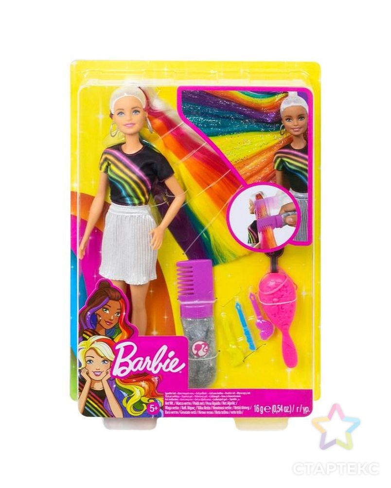 Кукла Барби с радужными волосами, блондинка арт. СМЛ-111632-1-СМЛ0005178753