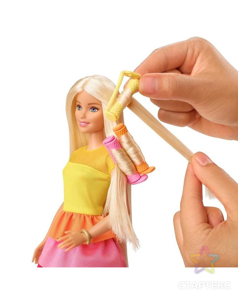 Кукла Барби в модном наряде, с аксессуарами для волос арт. СМЛ-111633-1-СМЛ0005178754