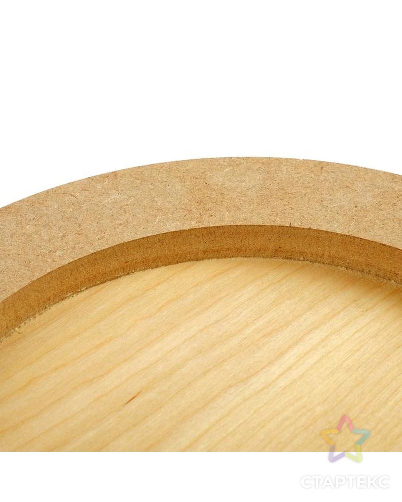 Планшет круглый деревянный фанера d-30 х 2 см, сосна, Calligrata арт. СМЛ-221201-1-СМЛ0005186122 3