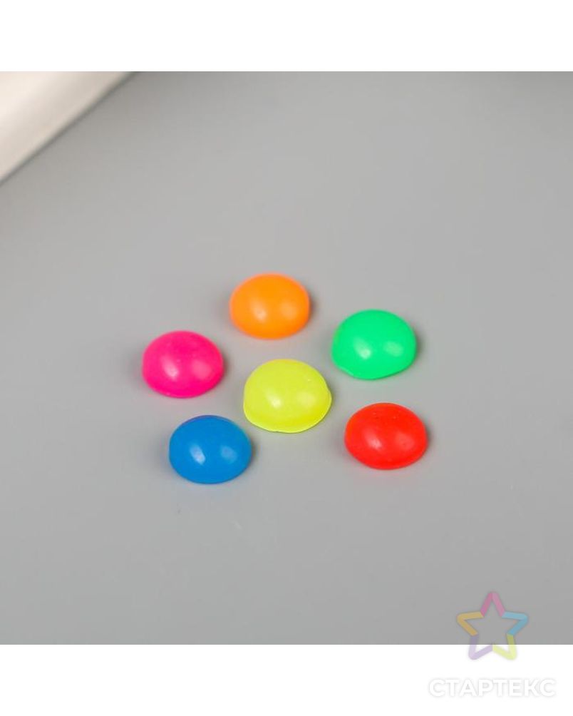 Топсы для творчества пластик "Разноцветные кружочки" глянец набор 30 шт 0,6х0,6 см арт. СМЛ-94975-1-СМЛ0005191012 2